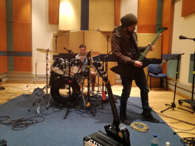 me with an electric guitar